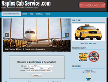 Tablet Screenshot of naplescabservice.com